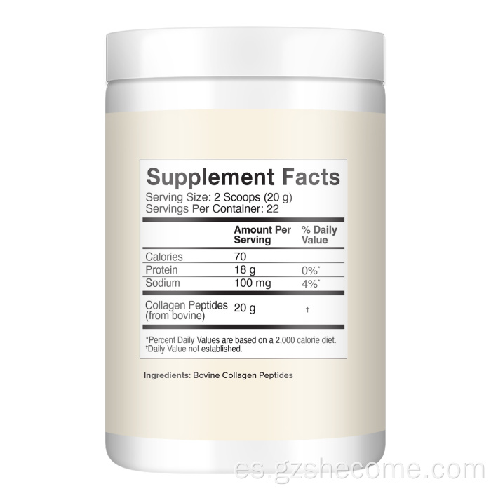 El mejor colágeno hidrolizado para el cabello de la piel en polvo de colágeno